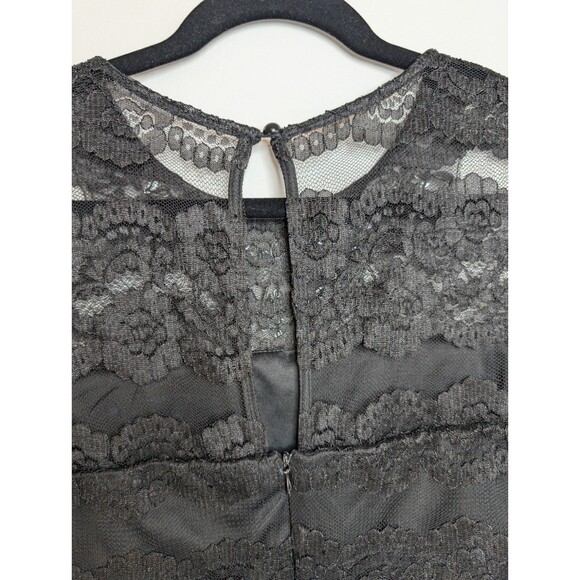Women's Scarlett Black Lace Dress Sleeveless Stone Embellishments Size 16 - Picture 5 of 12